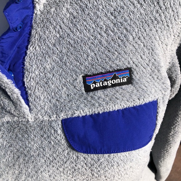 π«SOLDπ« patagonia retool snap t gray fleece pullover size small NWOT - Picture 7 of 9